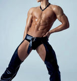 Men's PU Leather Assless Chaps