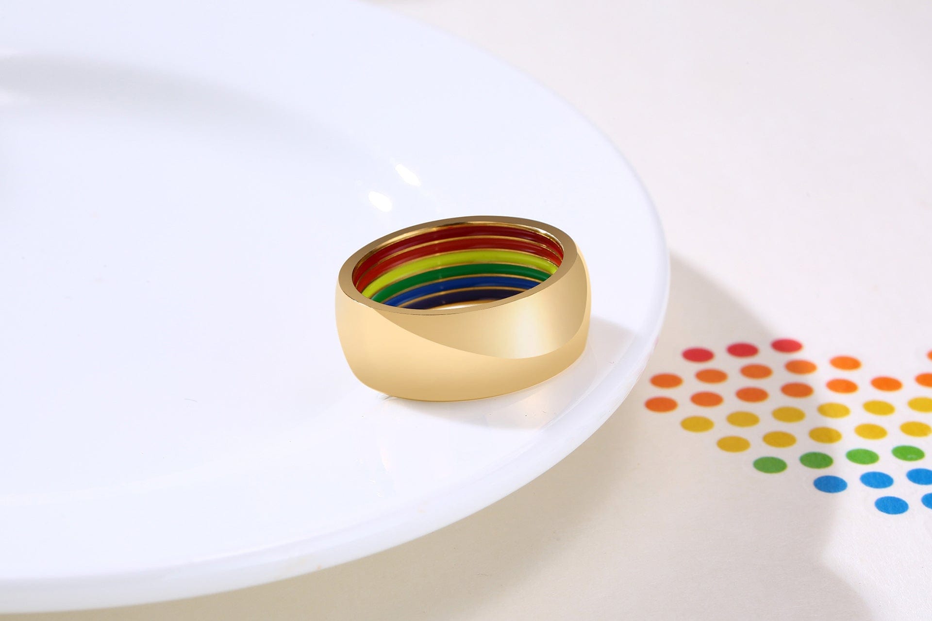 Menaful™ 8MM Rainbow Ring PR-023