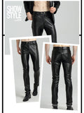 menaful Biker Straight Leg Trousers
