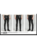 menaful Biker Straight Leg Trousers