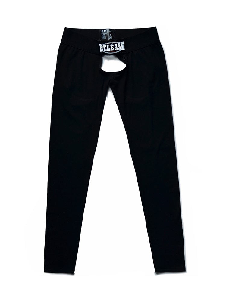 menaful Black / M Men's Low Waist Sexy Hollow Pants