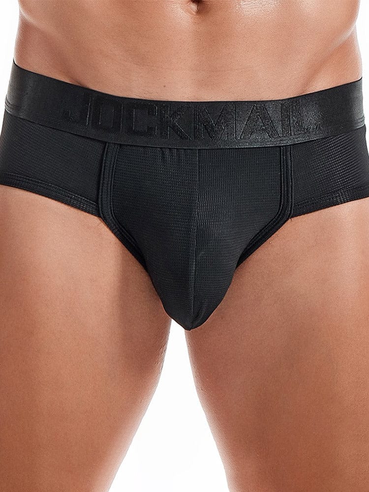 menaful Black / M Mesh Breathable Fitness Briefs