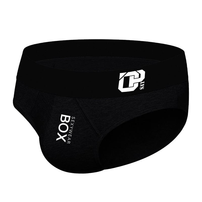 menaful Black / M Pure Cotton Breathable U Convex Briefs