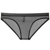 menaful Black / M Sheer Mesh Bagless Skinny Briefs