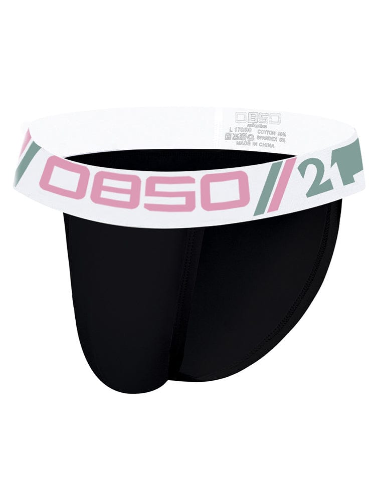 menaful Black / M Solid Color Cotton Comfortable Breathable Briefs