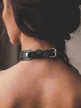 menaful Black / One size Sexy Traction Leather Collar Necklace