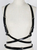 menaful Black / One Size Versatile Punk Binding Belt Harness Strap