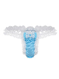 menaful Blue / M Men's Lace Sexy Spandex Thong