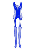 menaful Blue Men's Transparent High Elastic Pantyhose