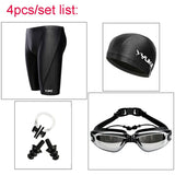 menaful Bottoms 4 Pcs / L Stylish Swimming set(Swimming Trunks+Goggles+cap)