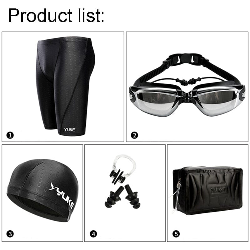 menaful Bottoms 5 Pcs / L Stylish Swimming set(Swimming Trunks+Goggles+cap)