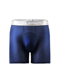 menaful Boxers Briefs & Midway Briefs 3 Pack Men's Ice Silk Breathable Boxers Briefs