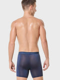 menaful Boxers Briefs & Midway Briefs 3 Pcs Ice Silk Breathable Sports Boxers Briefs