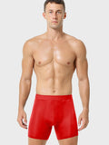 menaful Boxers Briefs & Midway Briefs 3 Pcs Ice Silk Breathable Sports Boxers Briefs