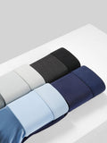 menaful Boxers Briefs & Midway Briefs 3 Pcs Ice Silk Breathable Sports Boxers Briefs