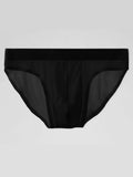 menaful Briefs 4 Pack Ice Silk Seamless Men's Briefs
