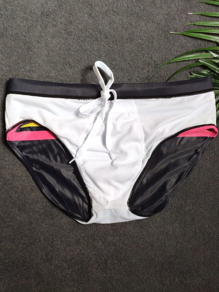menaful briefs Color Striped Swim Briefs