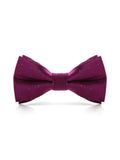 menaful Bright Purple Evening shirt suit bow tie