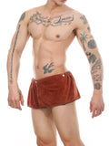 menaful Brown / 140*20 cm Men's Wearable Bath Towel Pants