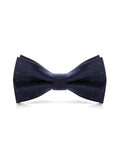 menaful Dark Blue Evening shirt suit bow tie