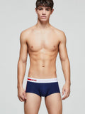 menaful Dark Blue / M Simple And Fashionable Men's Boxer Briefs