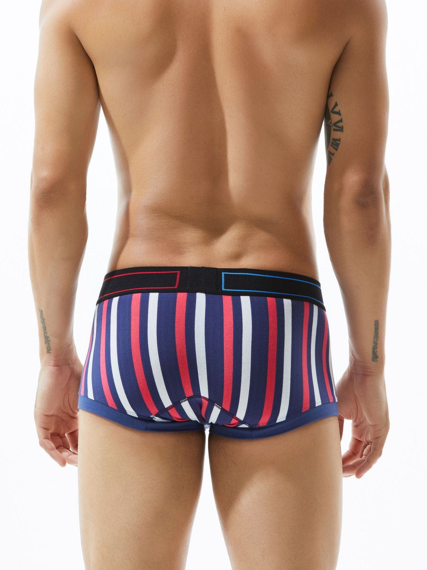 menaful Fashion Vertical Stripes Men's Boxer Briefs