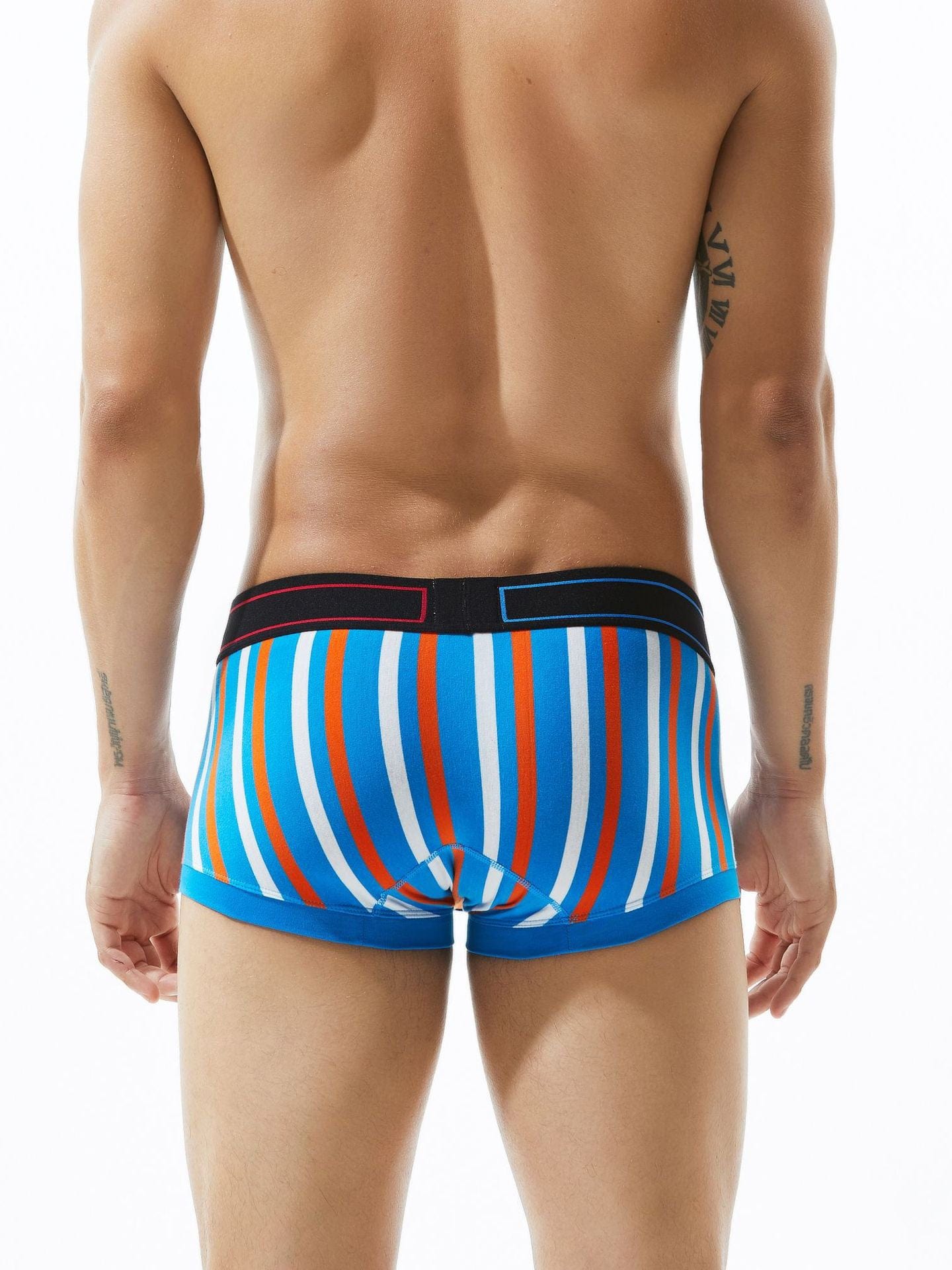 menaful Fashion Vertical Stripes Men's Boxer Briefs