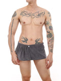 menaful Gray / 140*20 cm Men's Wearable Bath Towel Pants
