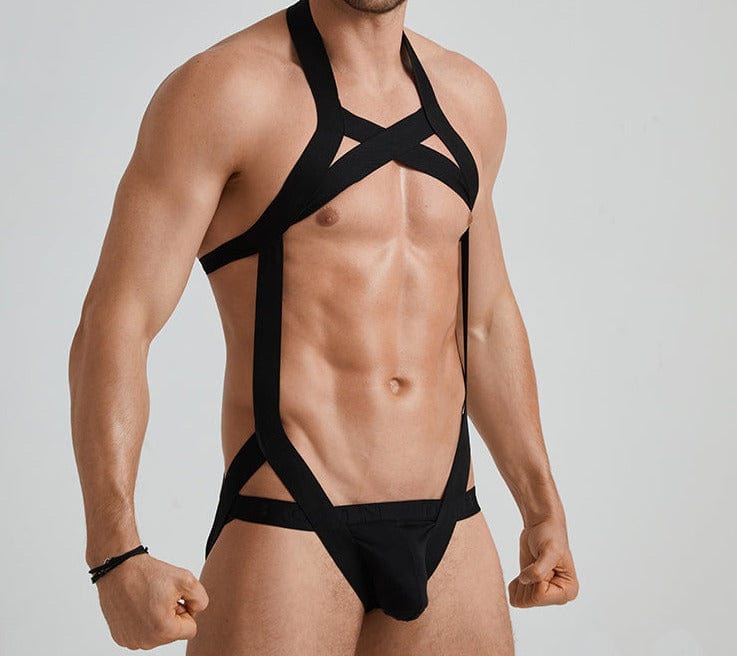 menaful harness Black / One Size Men's Sexy Chest Harness - Black