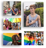 Menaful™ JA set(JA01-J10) Rainbow Pride Day Tattoo Sticker Set