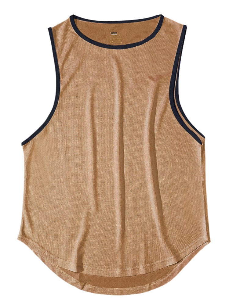 menaful Khaki / M Men's Summer Quick Dry Sports Vest