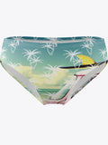 menaful L / S Men's 3D Printed Beach Swim Briefs