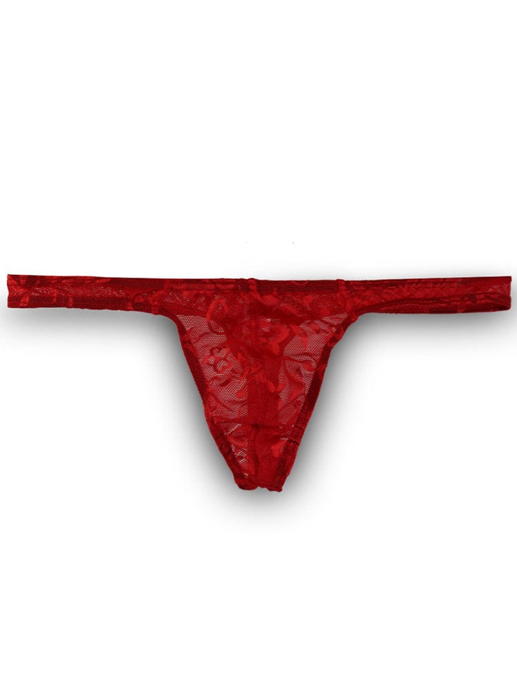 menaful Lace Sexy Breathable Low Waist Thong