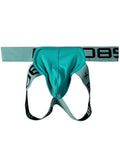 menaful Light Blue / M Double Belt Sexy Back Cutout Stretch Thong