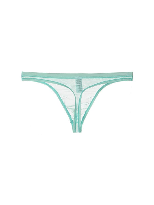 menaful Light Blue / M Transparent See Through Thong