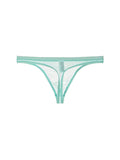 menaful Light Blue / M Transparent See Through Thong