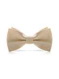 menaful Light Gold Evening shirt suit bow tie