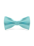 menaful Light Lake Blue Evening shirt suit bow tie