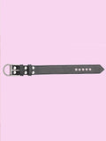 menaful Men's Adjustable Genuine Leather Choker