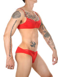 menaful Men's Allure Lace Panty Suit