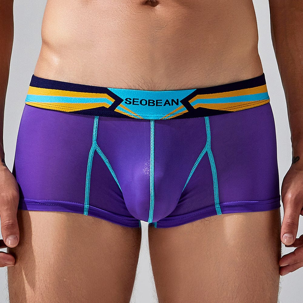 Menaful™ Men's Breathable Striped Boxer Briefs