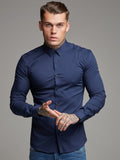 menaful Men's Fitness Long Sleeve Sports Shirt