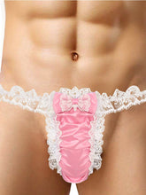 menaful Men's Lace Sexy Spandex Thong