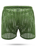 menaful Men's Loose Sexy Mesh Shorts