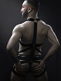 menaful Men's One-piece Suspender Elastic Double Thong