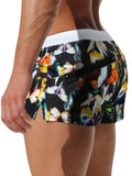 menaful Men's Printed Quick-dry Swim Trunks