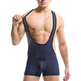 Menaful™ Men's Sexy Faux Denim Boxer Bodysuit
