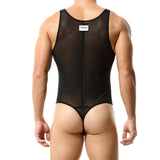 Menaful™ men's sheer mesh bodysuit