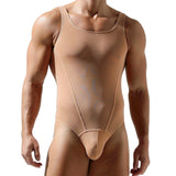 Menaful™ men's sheer mesh bodysuit