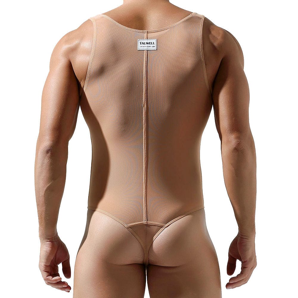 Menaful™ men's sheer mesh bodysuit